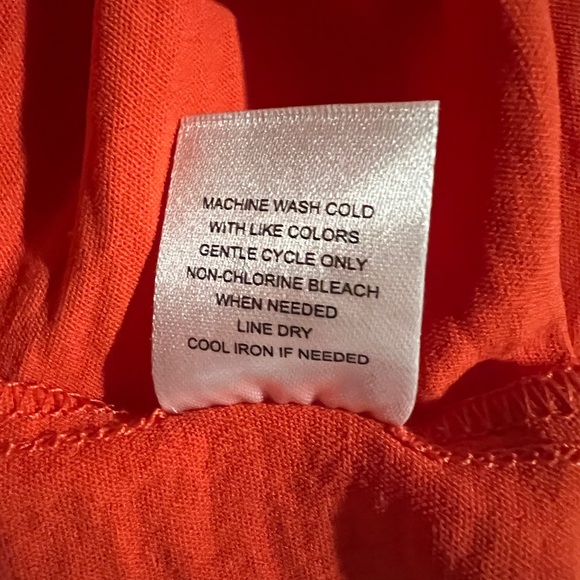 New Fred David Women's Orange Wrap Dress Size S Long sleeve - Picture 4 of 4